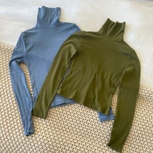 Madewell cropped turtleneck long sleeve (2)